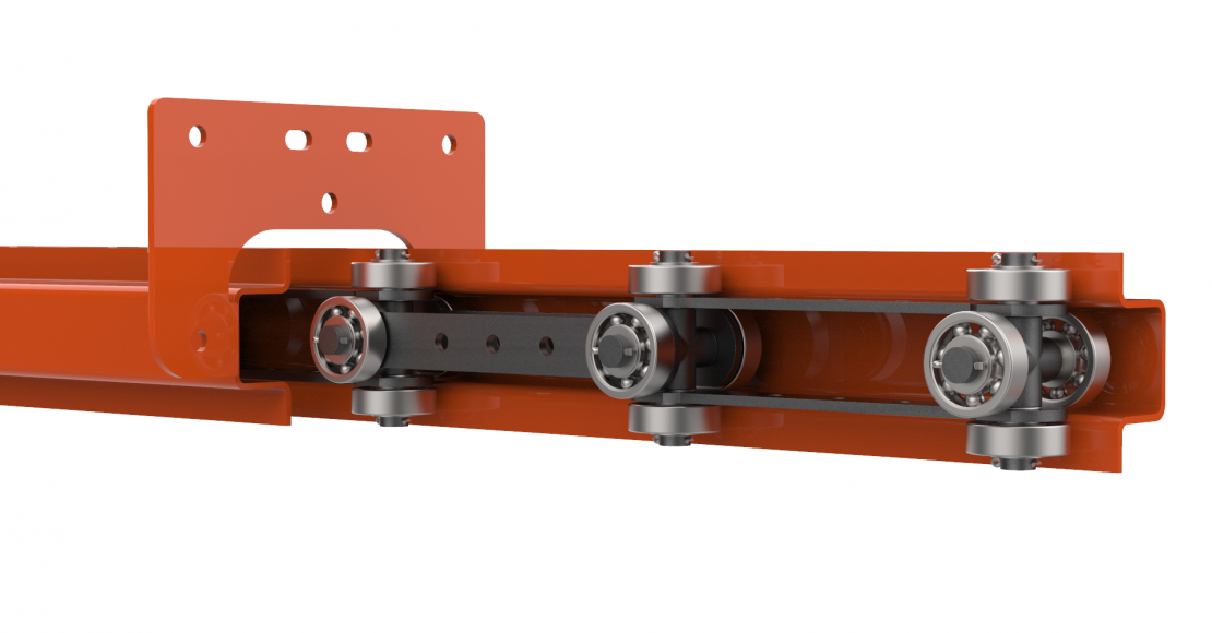 D8 overhead monorail chain conveyor