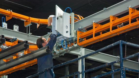 installation of an overhead conveyor system